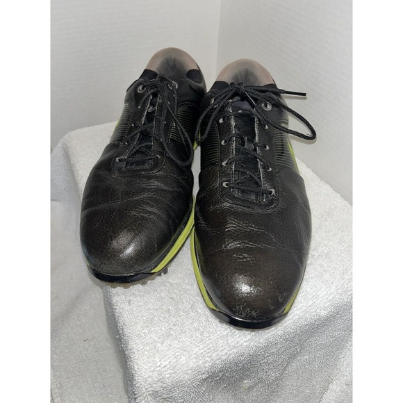 Nike Flywire Lunarlon Golf Shoes Men\'s Size 10.5 Black Soft Spike main image 8